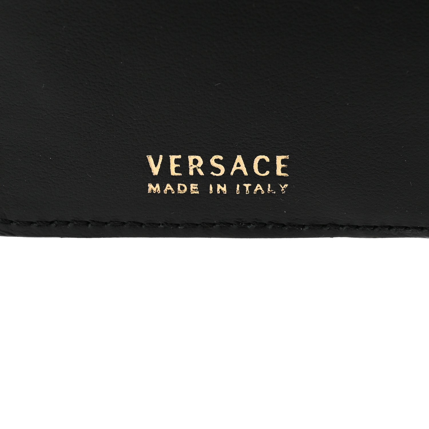 Versace Vitello Medusa Iphone Wristlet Wallet Black 6 of 9