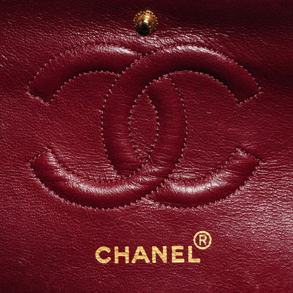 Chanel Lambskin Quilted Medium Double Flap Black 6 of 8