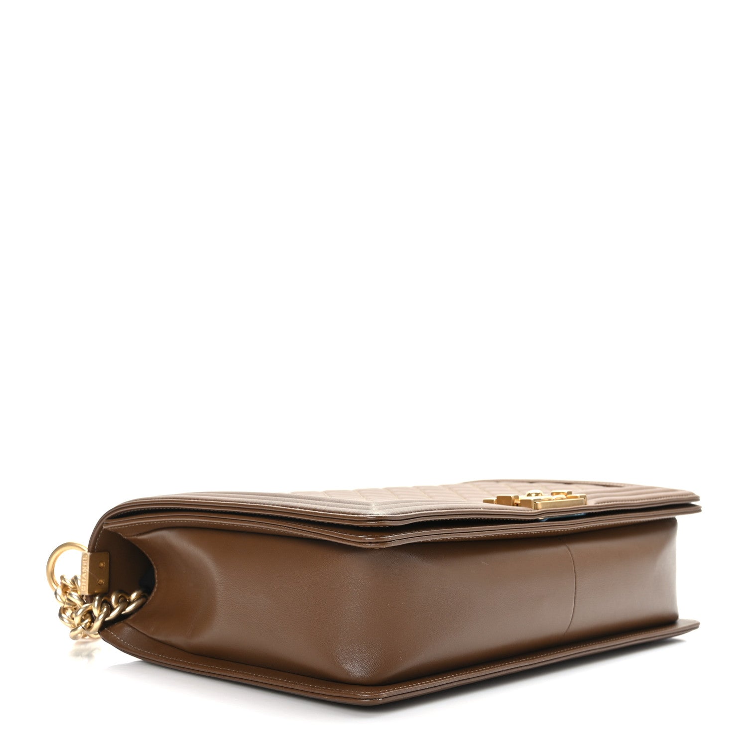 Chanel Calfskin Quilted Large Boy Flap Brown 4 of 9