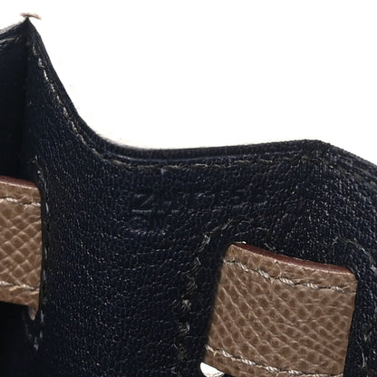 Hermes Epsom Casaque Kelly Sellier 28 Sesame Etoupe Bleu Indigo 7 of 13