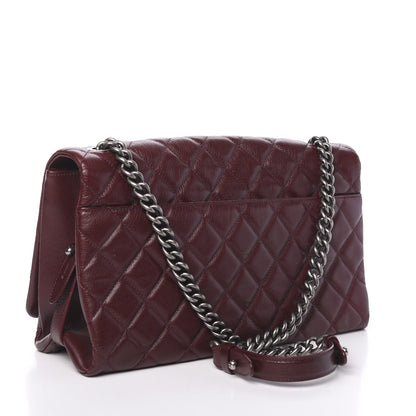 Chanel Goatskin Quilted Large City Rock Flap Burgundy 3 of 12