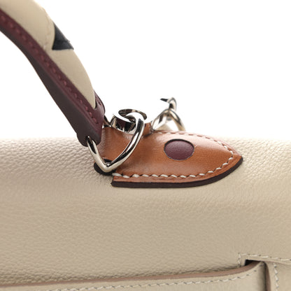 Hermes Togo Au Galop Kelly Retourne 32 Craie Rouge H Fauve Black 12 of 12