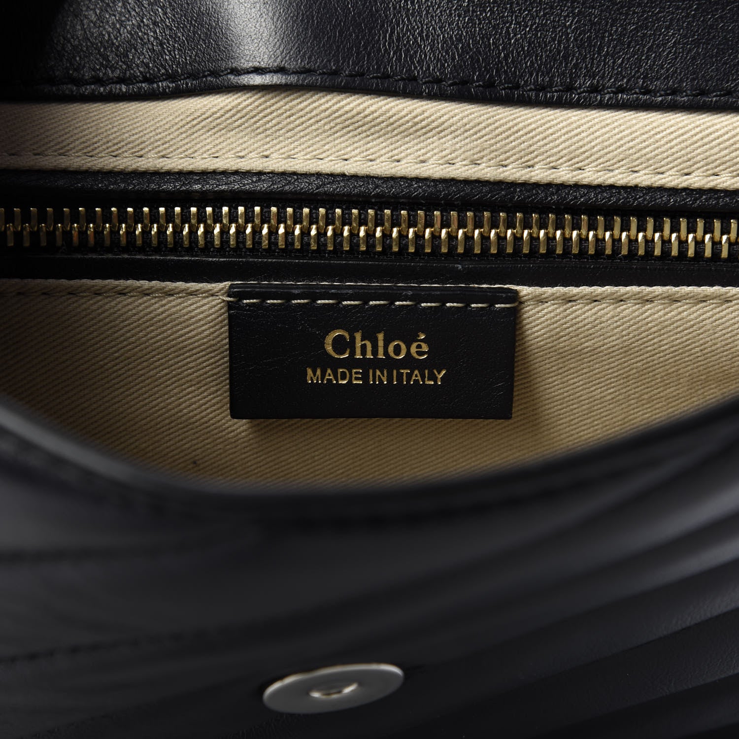 Chloe Calfskin Quilted Medium Faye Backpack Full Blue 7 of 7