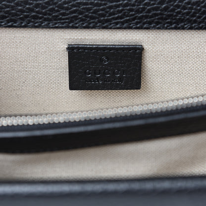Gucci Pebbled Calfskin Small Dionysus Shoulder Bag Black 5 of 10