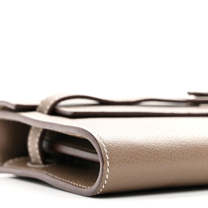 Hermes Evercolor Kelly Wallet To Go Etoupe 9 of 10