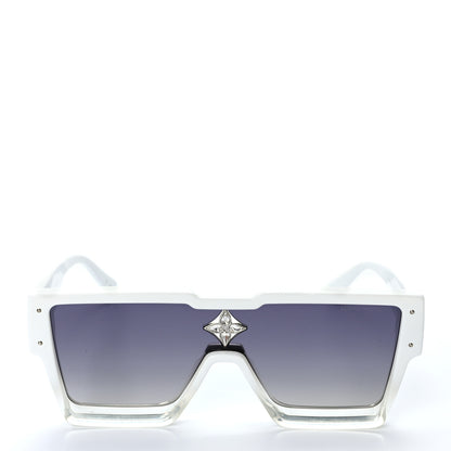 Louis Vuitton Acetate Swarovski Crystal Cyclone Sunglasses Z1737E White 3 of 9