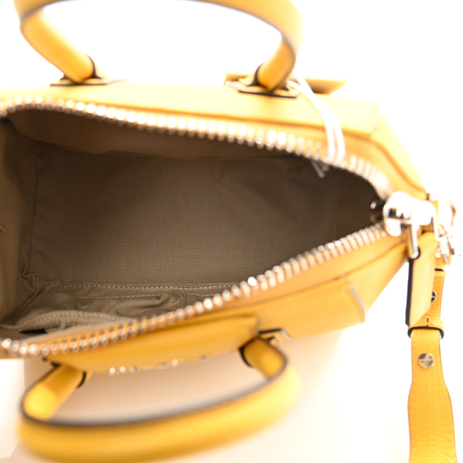 Givenchy Sugar Goatskin Mini Antigona Dark Yellow 4 of 9