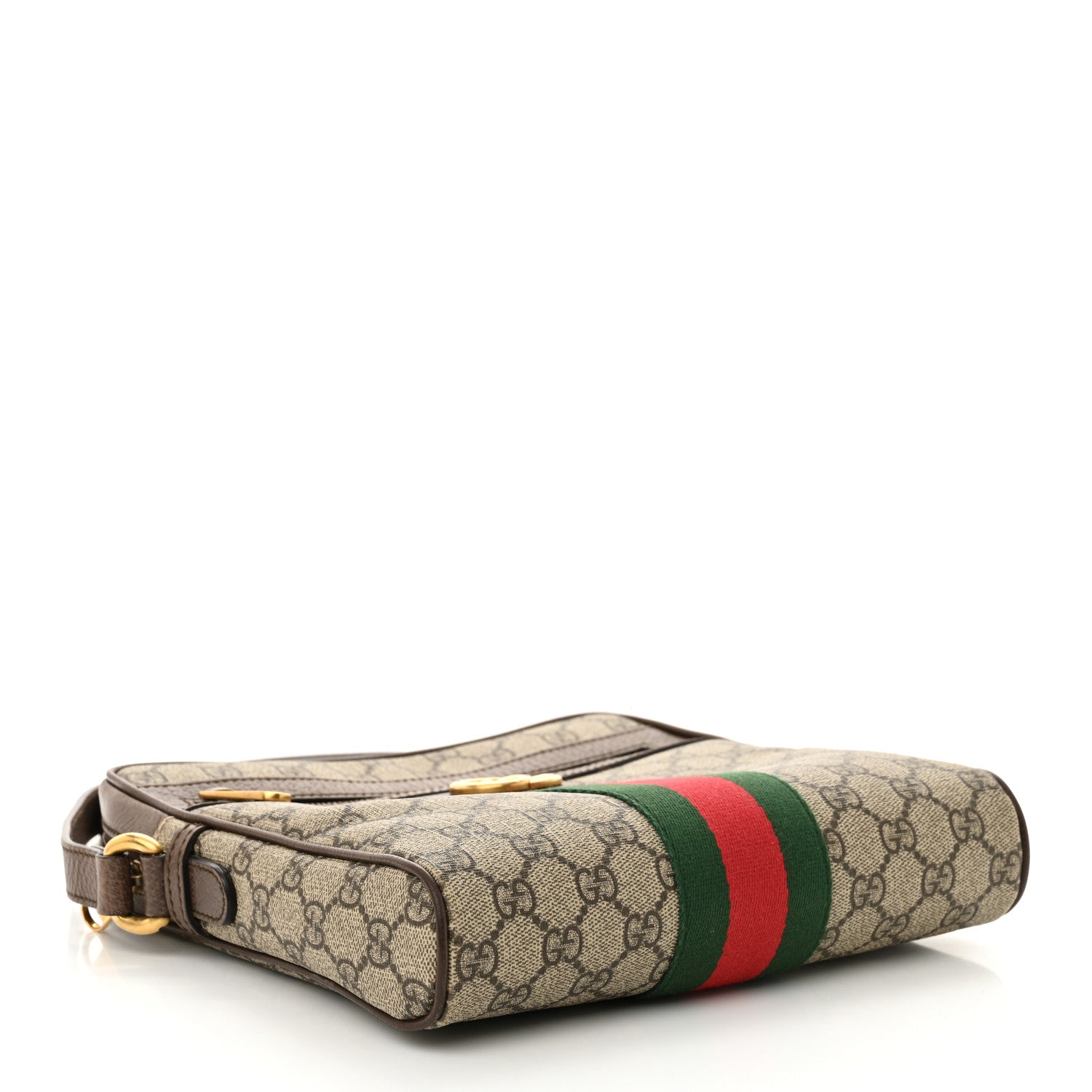 Gucci GG Supreme Monogram Web Small Ophidia Messenger Bag Brown 4 of 14