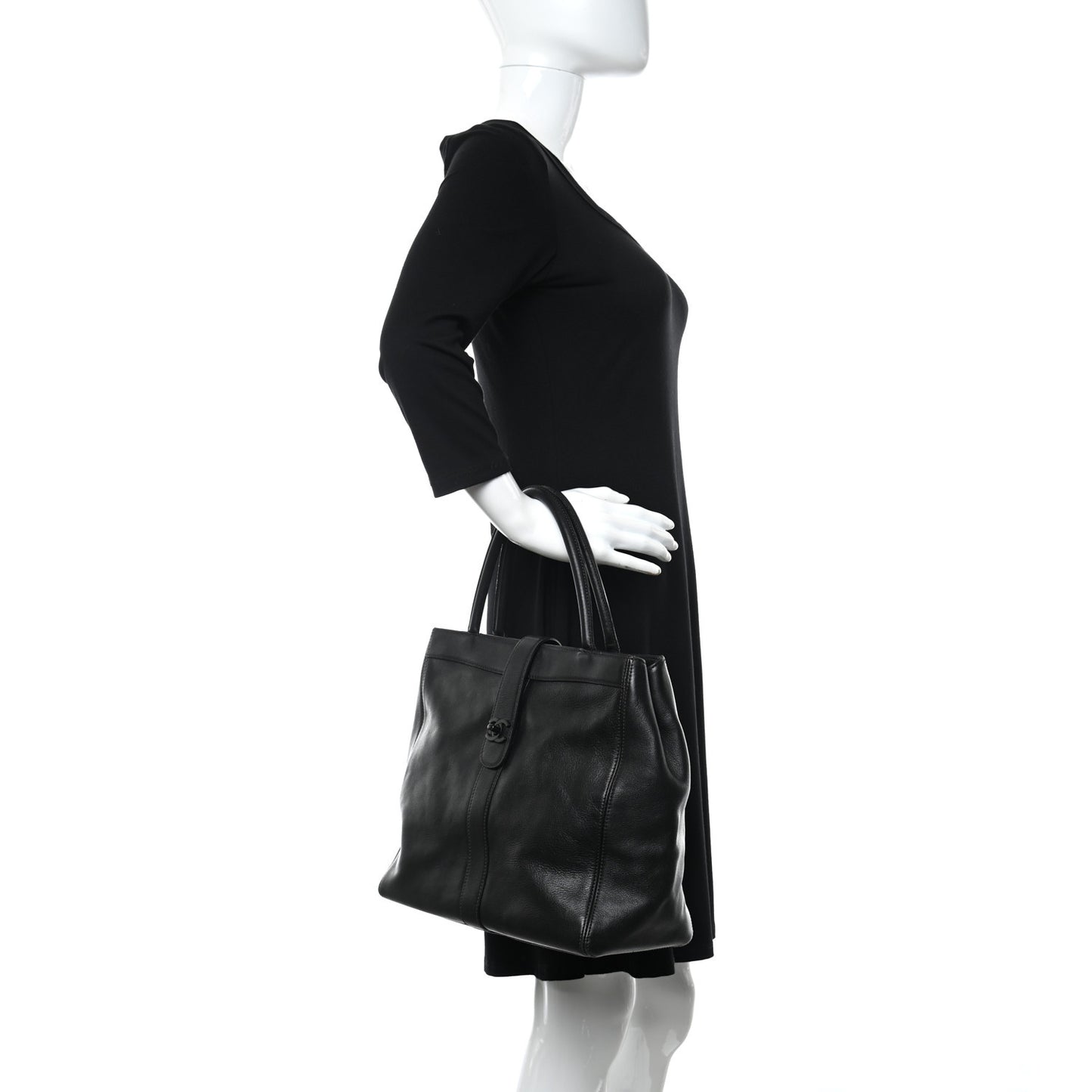 Lambskin CC Tote Black