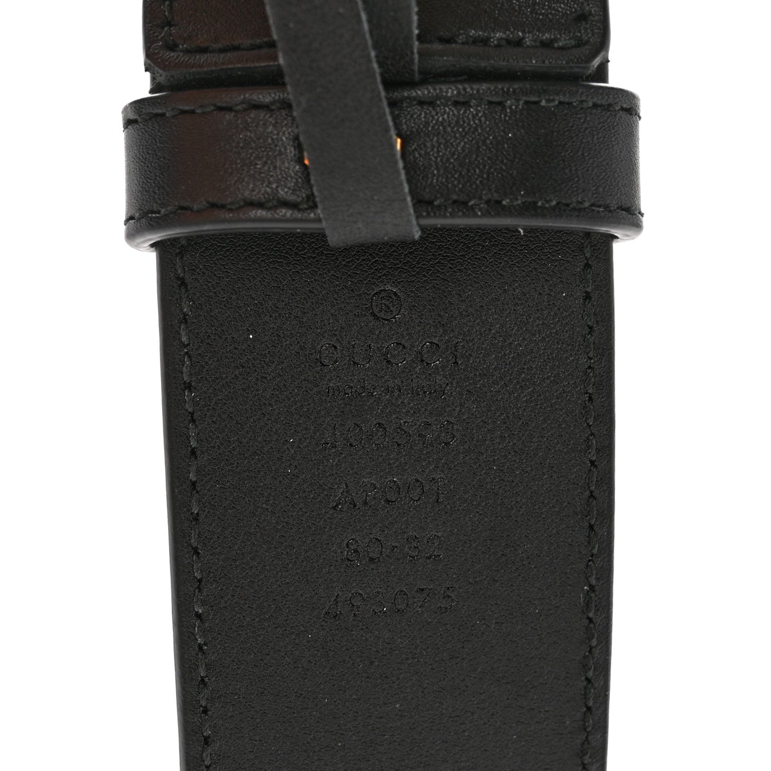 Gucci Calfskin Double G 40mm Belt 80 32 Black 3 of 5