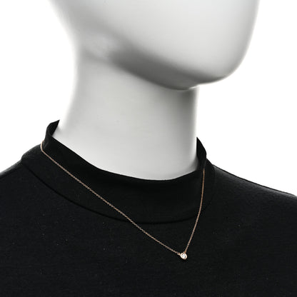 Tiffany 18K Rose Gold Diamond .17ct Elsa Peretti Diamonds by the Yard Pendant Necklace 2 of 6
