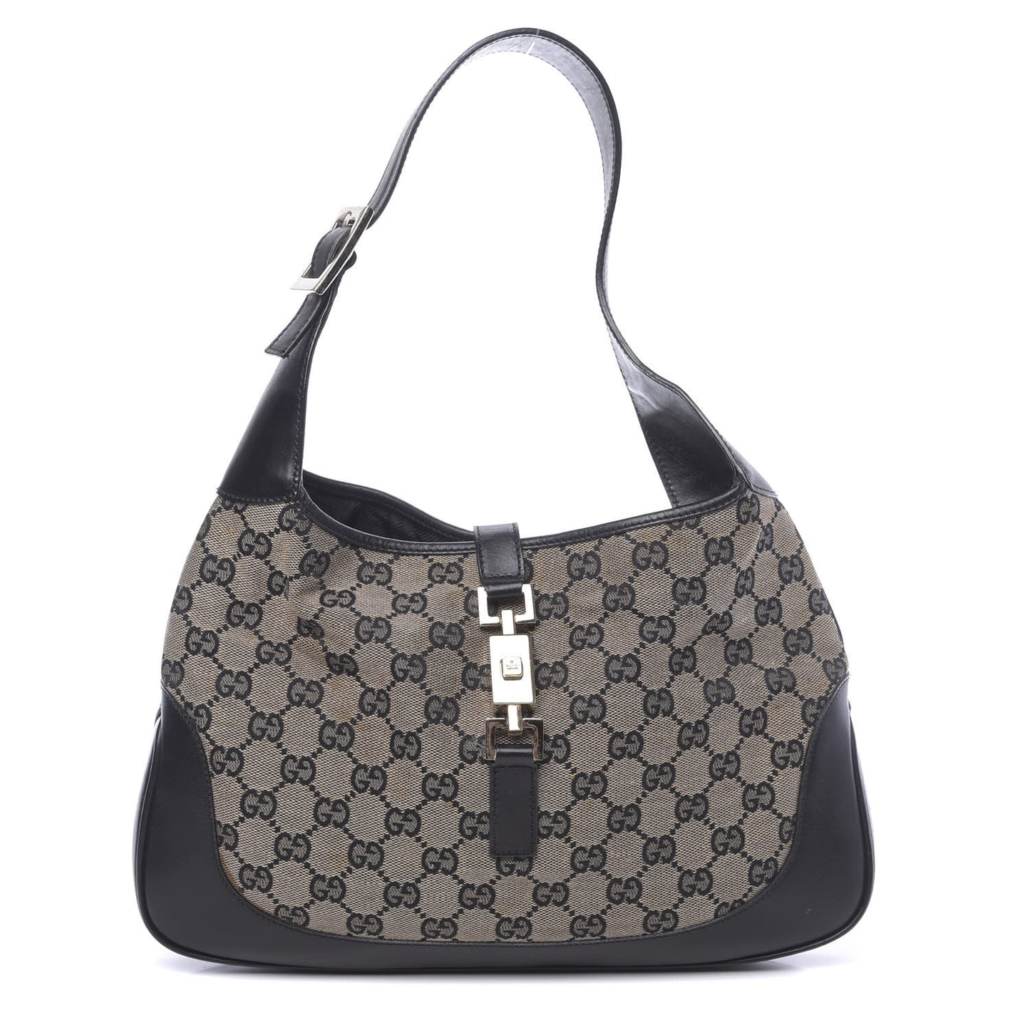 Monogram Small Jackie O Hobo Black
