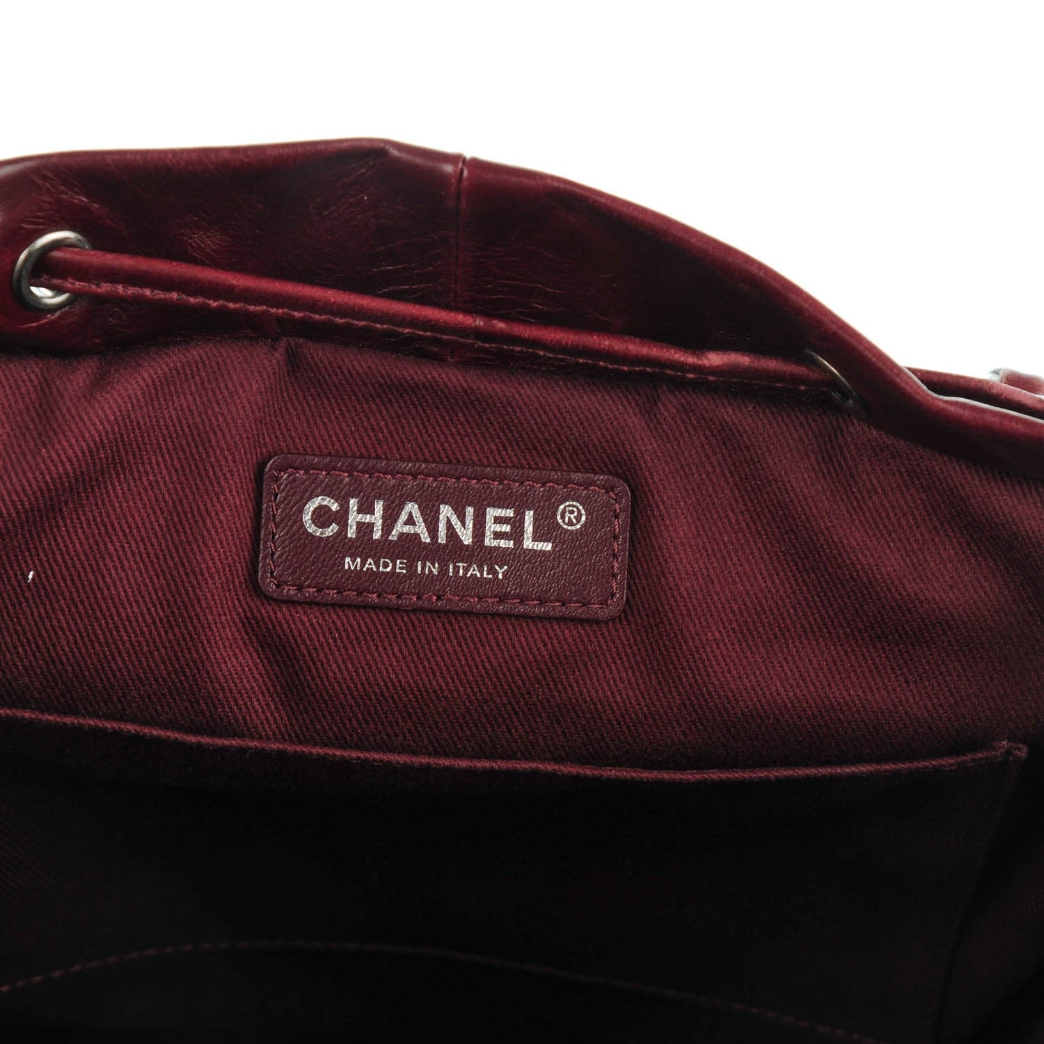 Chanel Calfskin Quilted Large Salzburg Backpack Burgundy 6 of 9