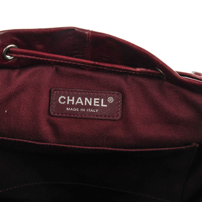 Chanel Calfskin Quilted Large Salzburg Backpack Burgundy 6 of 9
