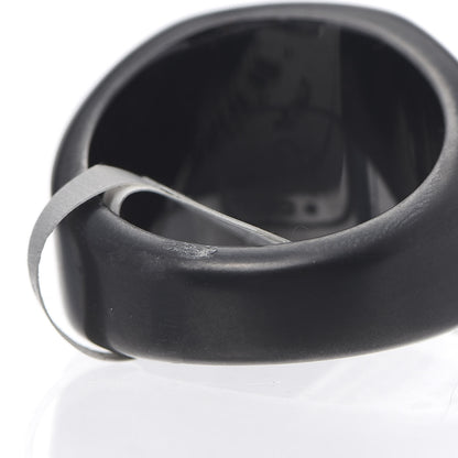 David Yurman Black Titanium Meteorite Faceted Cushion Signet Ring 62 10 4 of 5