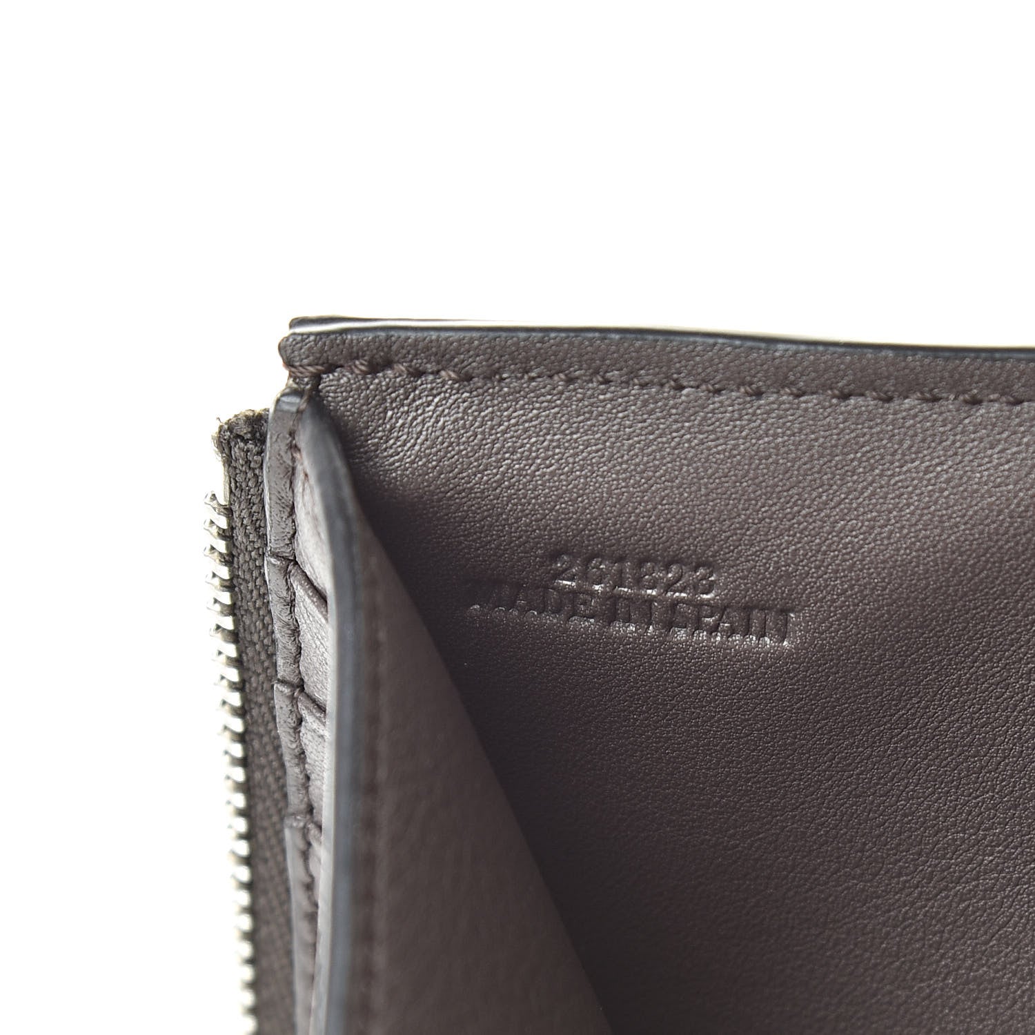 Loewe Grained Calfskin Compact Zip Wallet Burnt Red 7 of 9