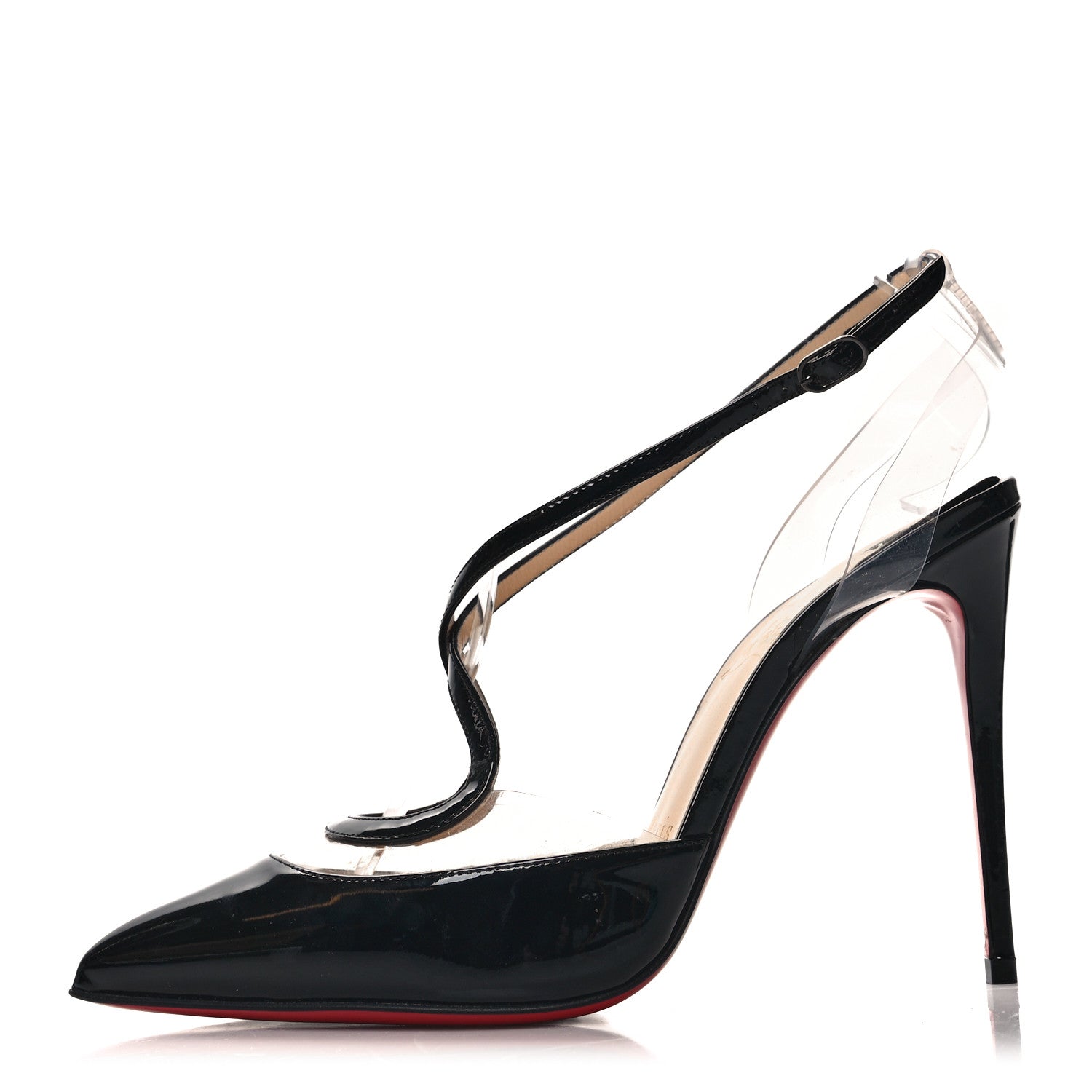 Christian Louboutin Patent PVC Cupidetta 100 Pumps 36.5 Black 1 of 8