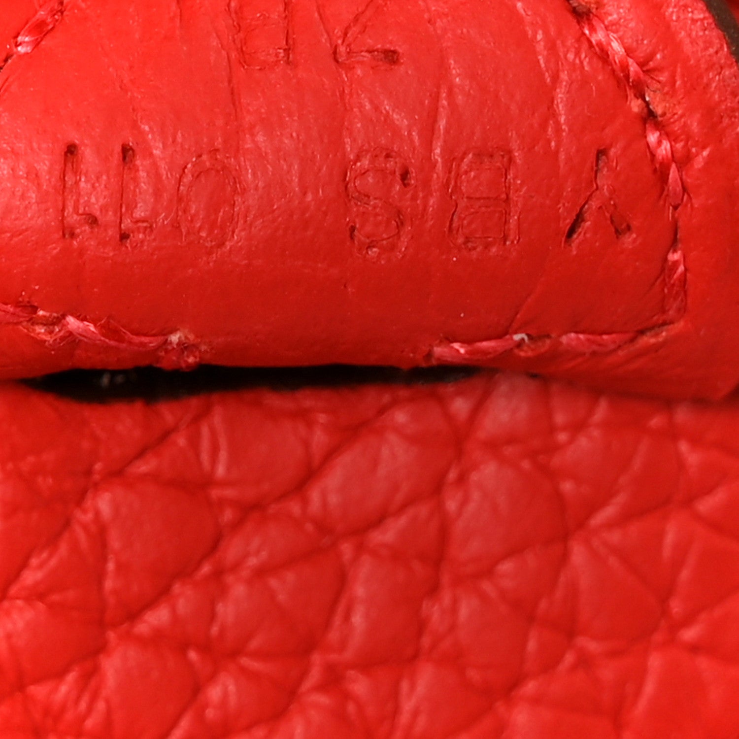 Hermes Taurillon Clemence Evelyne TPM Rouge De Coeur 7 of 11