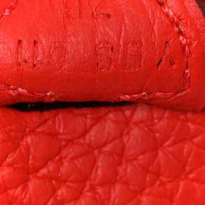 Hermes Taurillon Clemence Evelyne TPM Rouge De Coeur 7 of 11