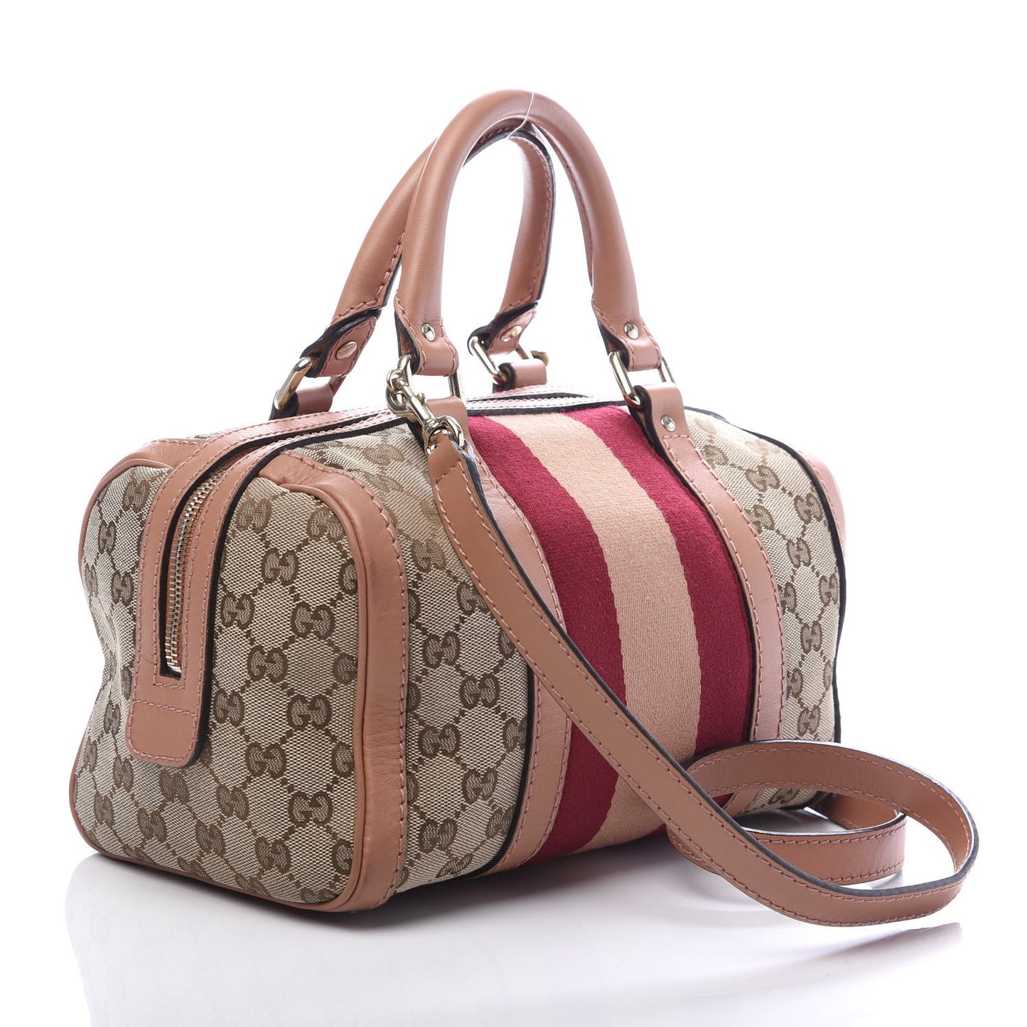 Monogram Vintage Web Small Boston Beige
