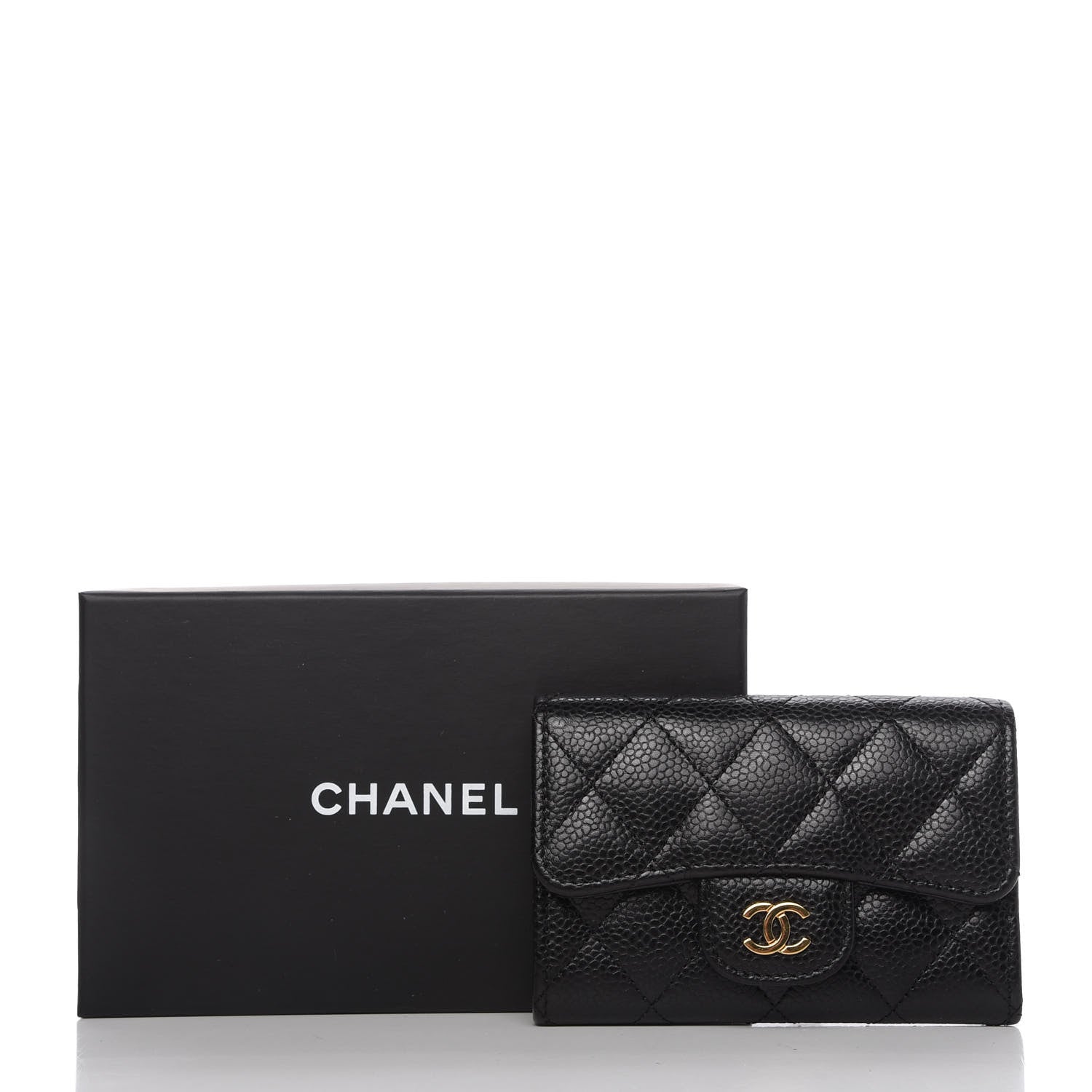 Chanel Caviar Quilted Flap Card Holder Black 9 of 9