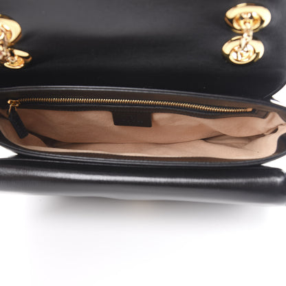 Gucci Azalea Calfskin Small Marina Chain Shoulder Bag Black 6 of 11