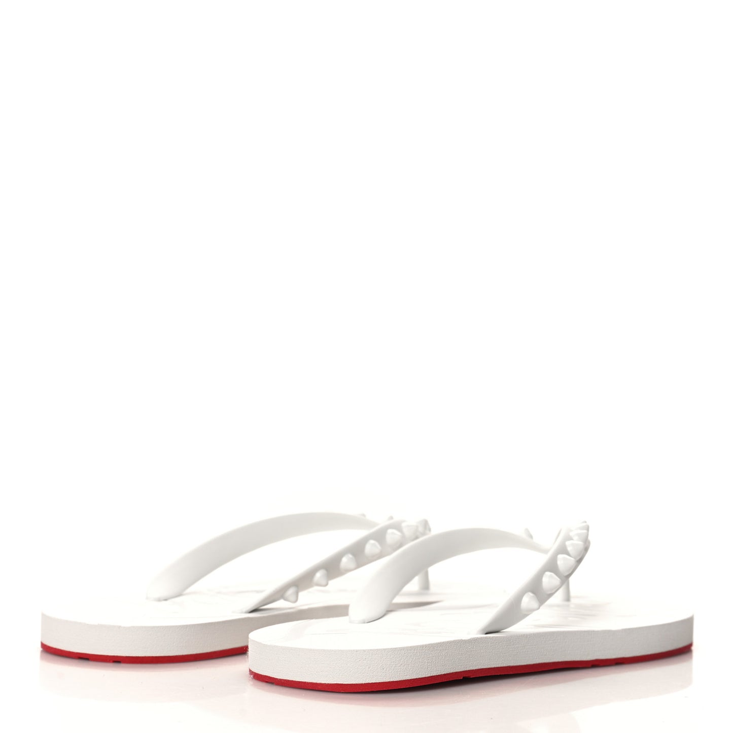 Rubber Spike Super Loubi Donna Flip Flop 35 White
