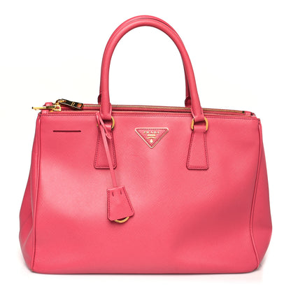 Prada Saffiano Large Galleria Double Zip Tote Peonia 1 of 19