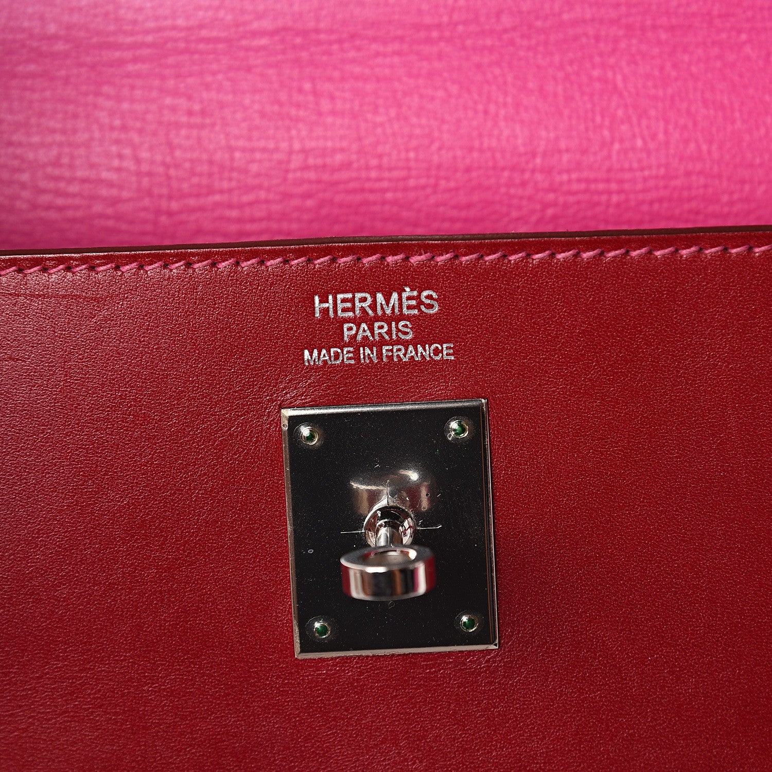 Hermes Tadelakt So Flash Kelly Retourne 35 Rubis Rose Tyrien 5 of 9