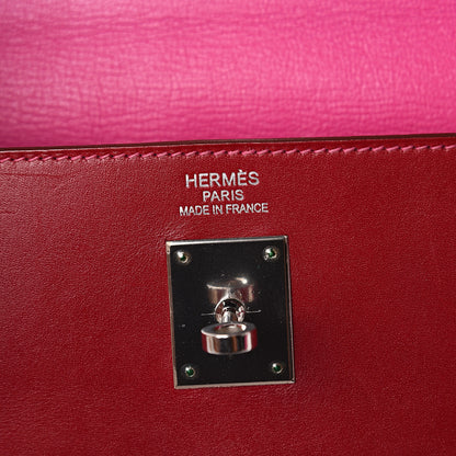 Hermes Tadelakt So Flash Kelly Retourne 35 Rubis Rose Tyrien 5 of 9