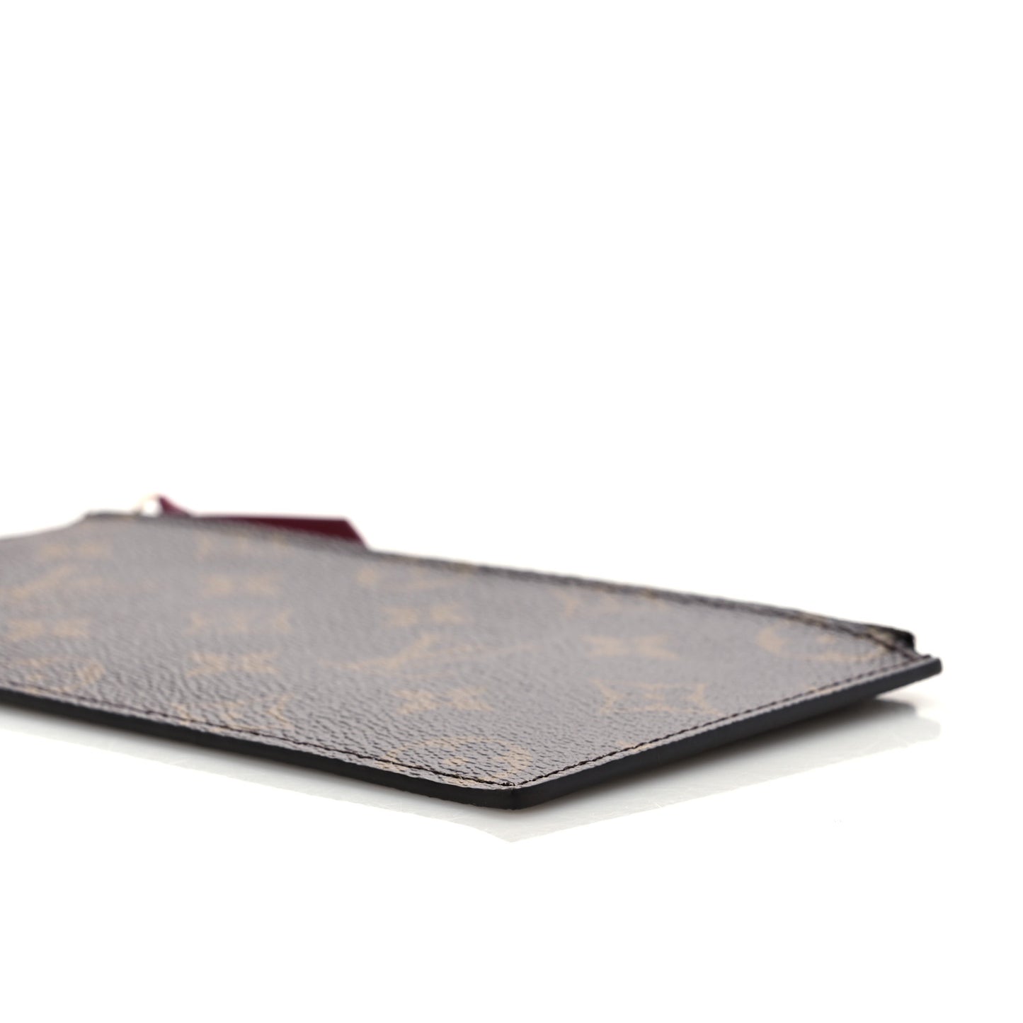 Monogram Felicie Chain Wallet Zippered Insert Fuchsia