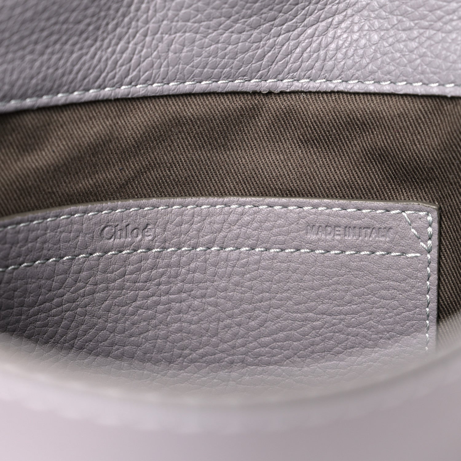 Chloe Calfskin Medium Marcie Round Crossbody Bag Cashmere Grey 6 of 10