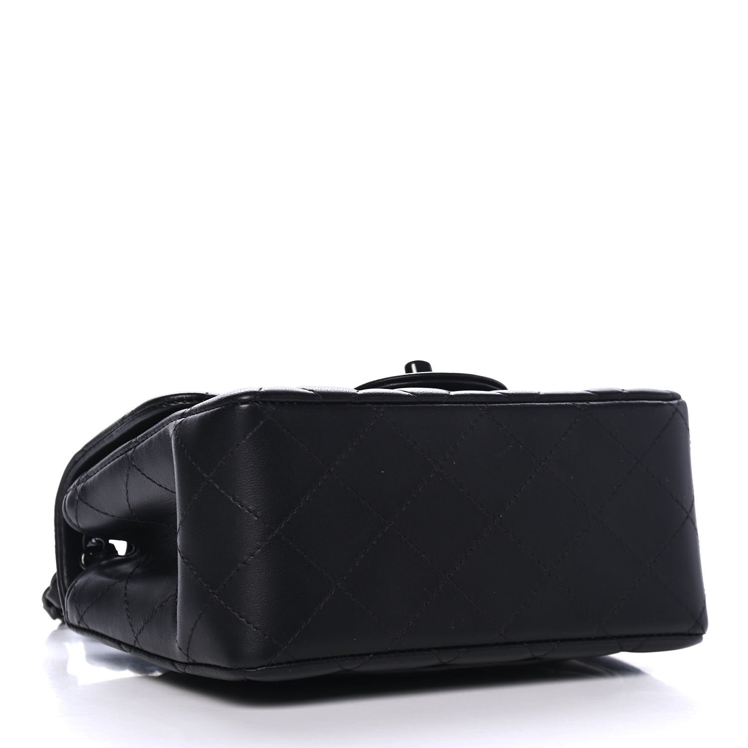 Chanel Lambskin Quilted Mini Square Flap So Black 3 of 4