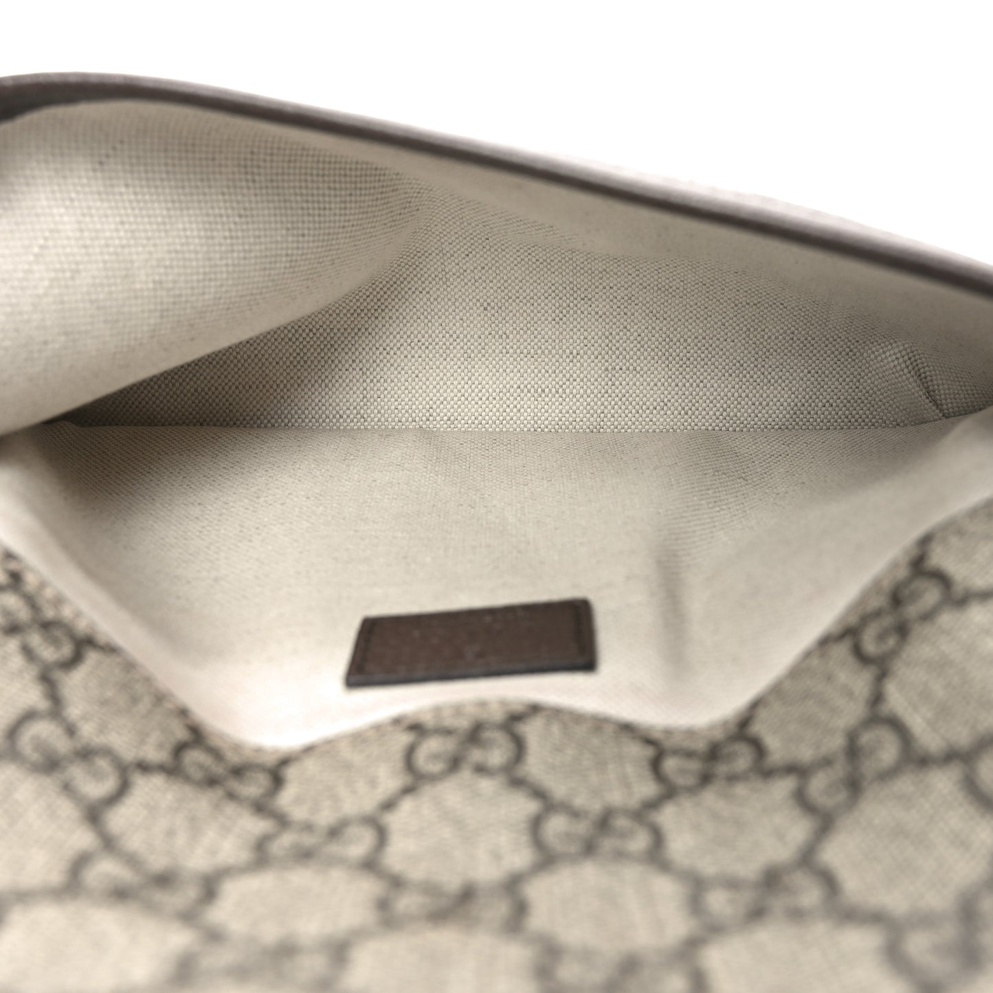 GG Supreme Monogram Neo Vintage Web Belt Bag Brown