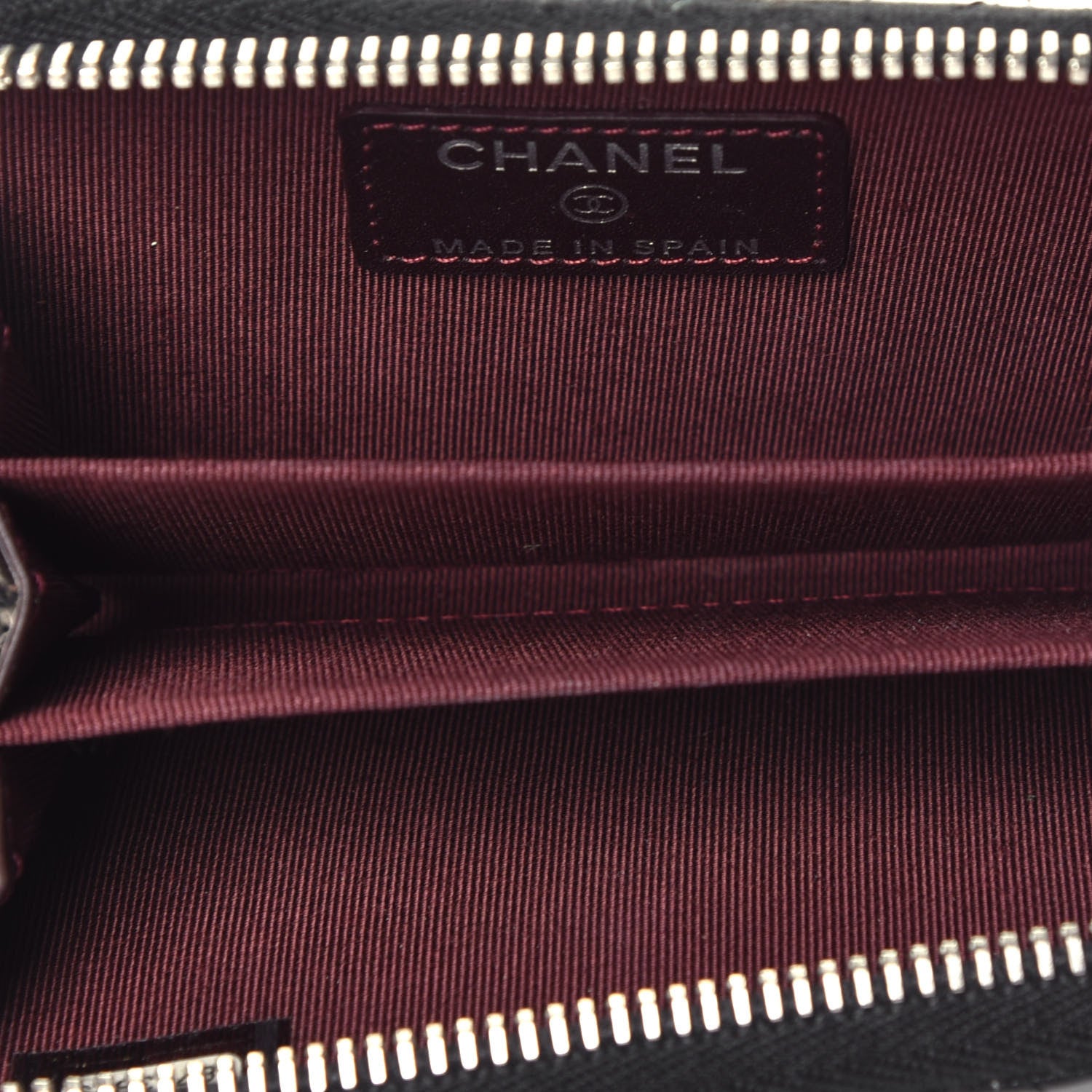 Chanel Caviar Quilted Zip Coin Purse Black 5 of 7