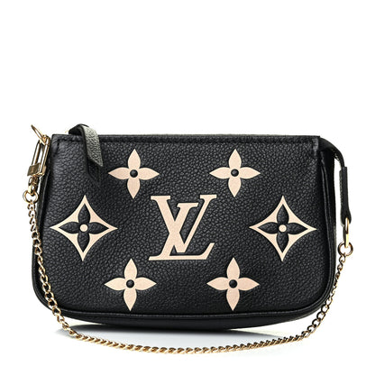 Louis Vuitton Empreinte Monogram Giant Mini Pochette Accessories Black 1 of 4
