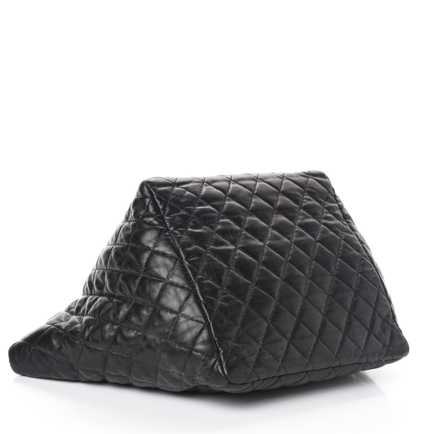Chanel Lambskin Quilted Week End on Mars Tote Black 4 of 10