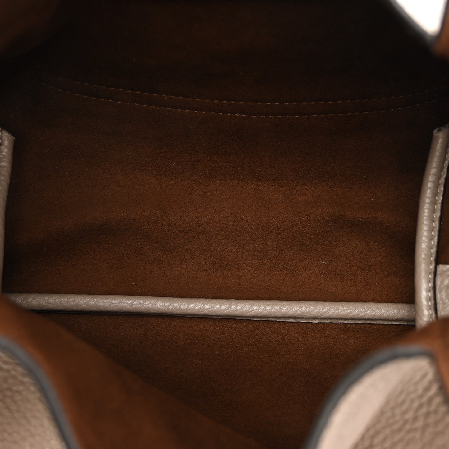 Grained Calfskin Softbit Medium Shoulder Bag Taupe
