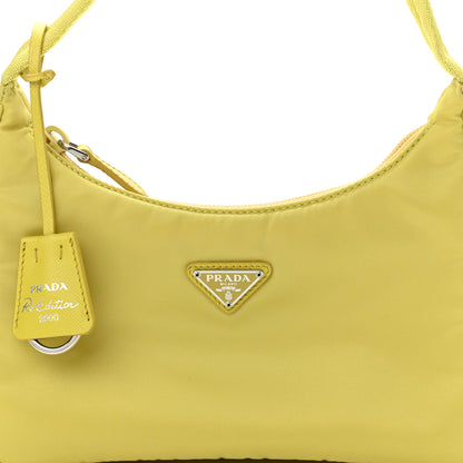 Prada Tessuto Nylon Saffiano Mini Re-Edition 2000 Bag Ananas 7 of 9
