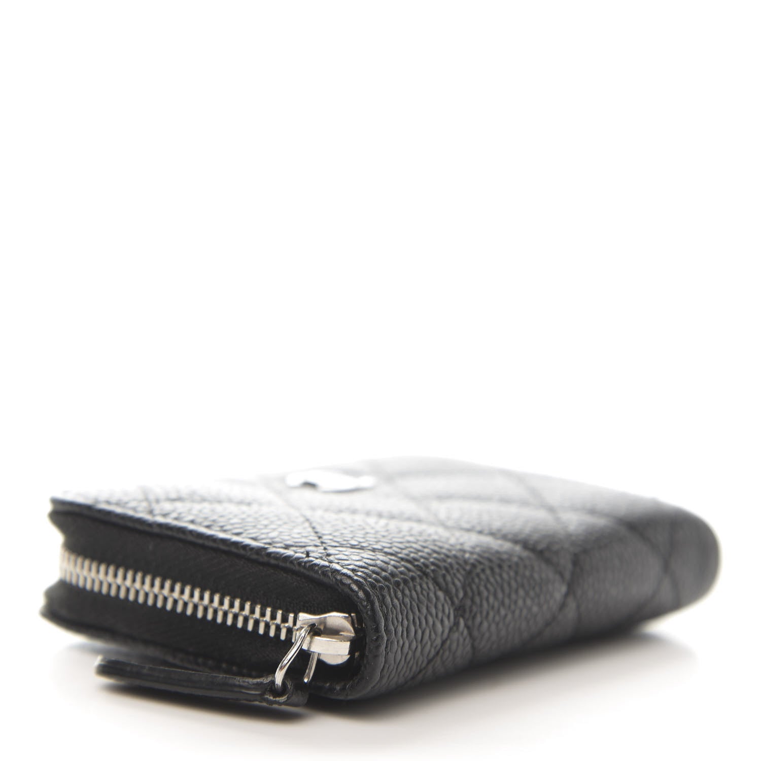Chanel Caviar Quilted Zip Coin Purse Black 4 of 8