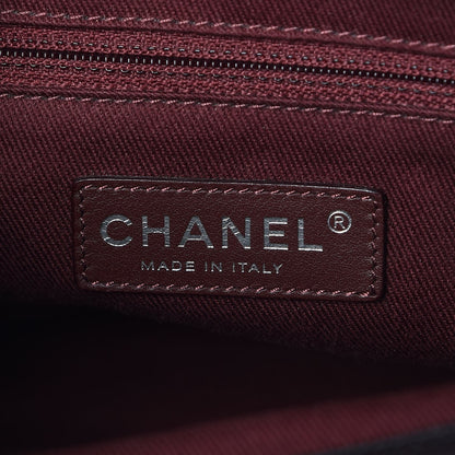Chanel Crumpled Grained Calfskin Quilted CC Crave Tote Black 7 of 13