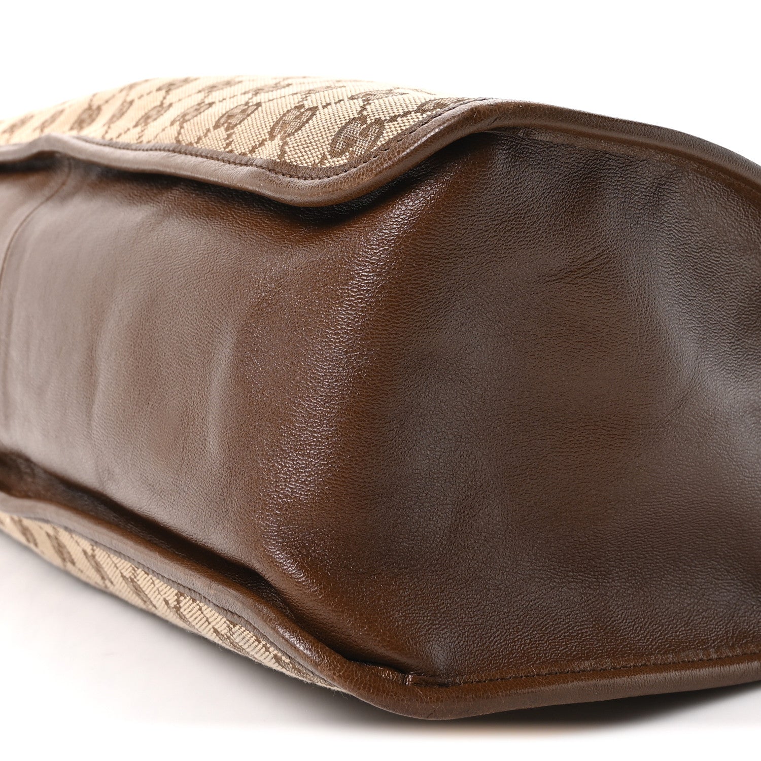 Gucci Monogram New Sakai Calfskin Lux Horsebit 1955 Tote Bag Beige Ebony Brown Sugar 10 of 10