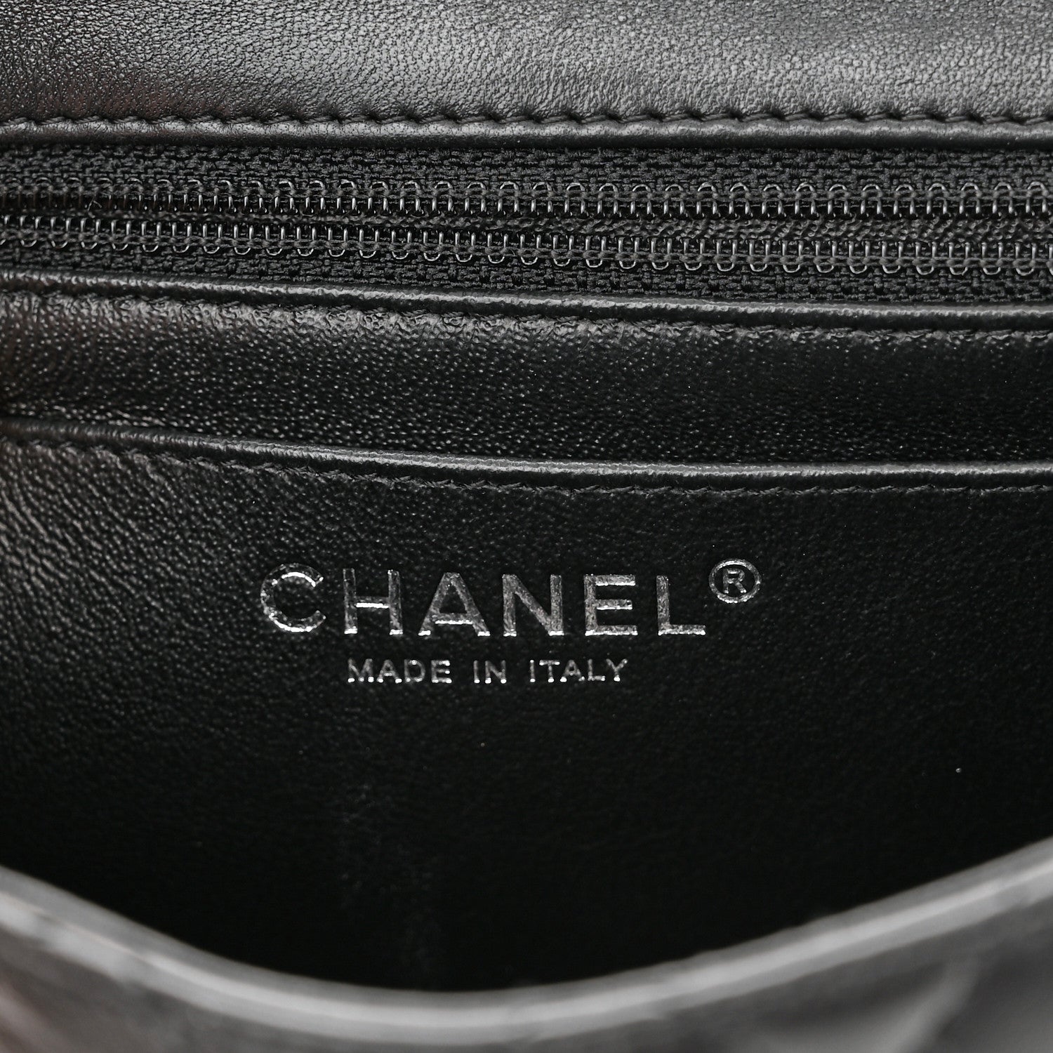 Chanel Lambskin Quilted Mini Square Flap Black 6 of 11