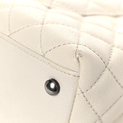 Chanel Caviar Lizard Quilted Small Coco Handle Flap Ivory 11 of 24