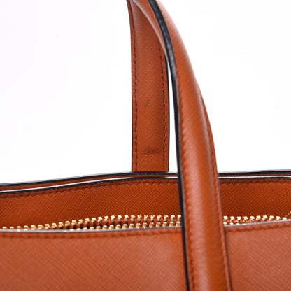 Prada Saffiano Soft Tote Papaya 12 of 19