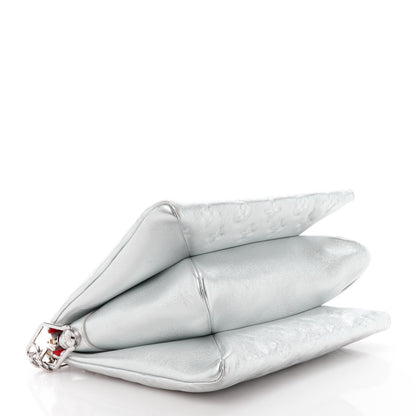 Louis Vuitton Metallic Lambskin Embossed Monogram Coussin BB Silver 4 of 12