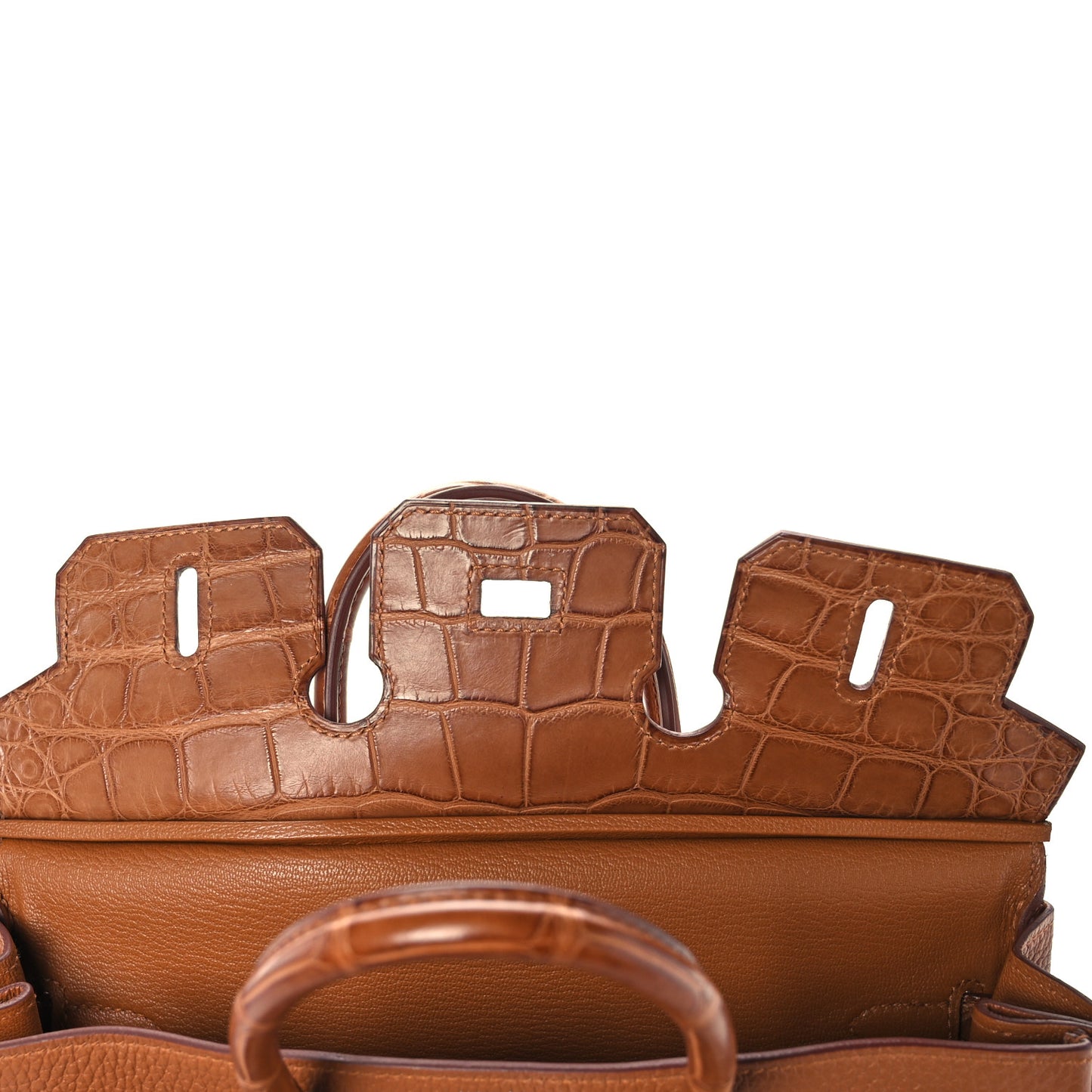 Togo Matte Alligator Birkin Touch 25 Gold