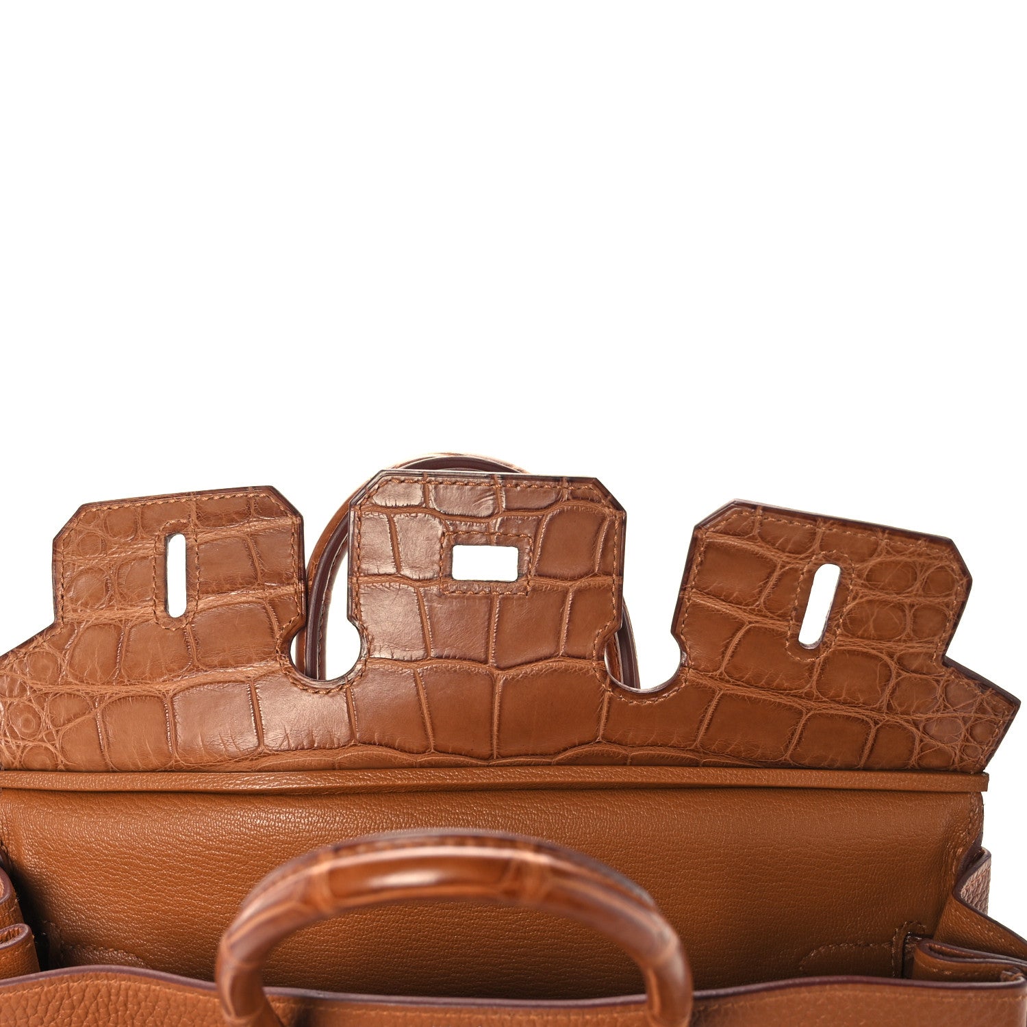 Hermes Togo Matte Alligator Birkin Touch 25 Gold 19 of 35