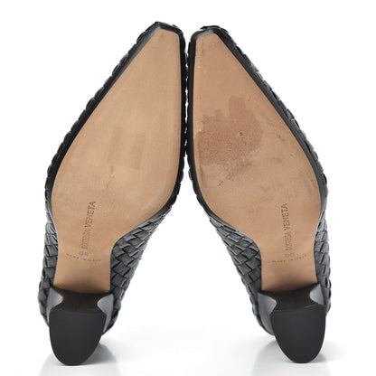 Bottega Veneta Nappa Intrecciato Almond Pumps 36 Black 5 of 11