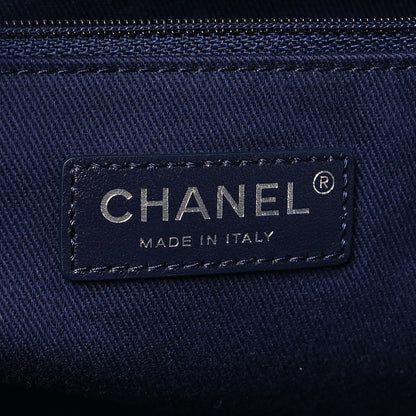 Chanel Denim Quilted Medium Coco Handle Shopping Tote Blue 7 of 12